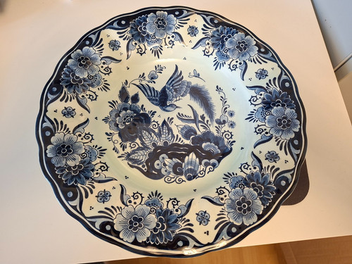 Delfter blau wandteller - delfter,