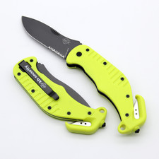 Hochwertiges Profi-Rettungsmesser 440C-Stahl - Taschen Klapp Jagd Outdoor Messer