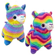 Regenbogen Lama Kuscheltier - ca. 40 cm Plüschtier Stofftier kuschelig weich