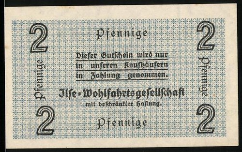 Notgeld grube ilse 2 - grube, ilse,