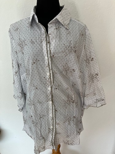 Zarte hemd bluse creme - bluse-, creme-