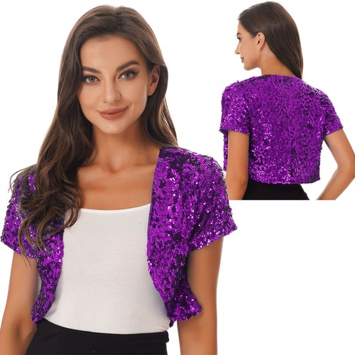 Damen pailletten bolero - damen, kurze