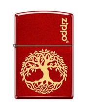 Zippo Feuerzeug Neu - Roter Lebensbaum - Original, Sturm, Sammlung