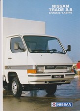 Nissan Trade 2.8 Chassis - Cabine  ca 1995 Prospekt / Brochure belgian market
