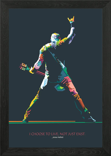 James hetfield gerahmtes - hetfield,