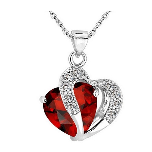 Halskette herz heart kristall - herz,