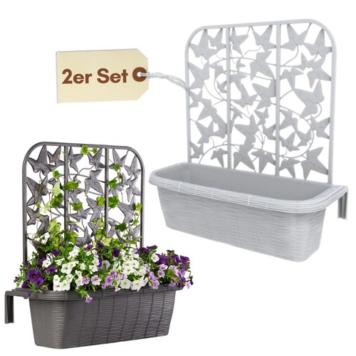 2er set blumenkasten balkon - blumenkasten,