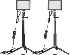 NEEWER ZC-10S STUDIOLEUCHTEN SET ZWEI LED-LAMPEN MIT FILTERN UND FOTOSTÄNDER