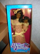 ? Barbie Heart Herz Family / Mom & Baby / Steffie Face / AA black / 1984 NRFB?