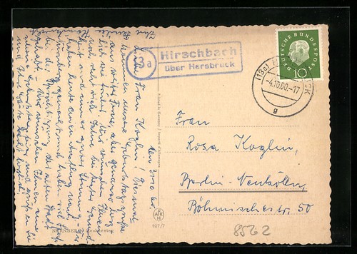 Ansichtskarte landpoststempel - ansichtskarte,