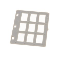 1x Lego Duplo Tür Blatt 1x4x5 perl hell grau 9 Fenster Gitter 4785 4279649 31171