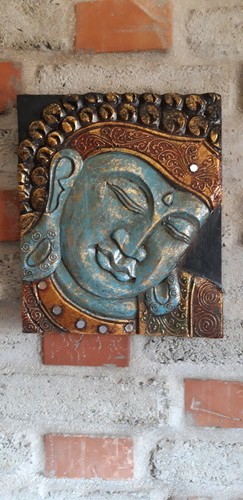 Buddha kopf relief feng shui - buddha,