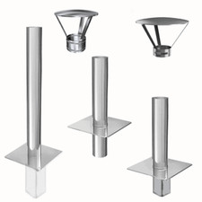 Schornsteinverlängerung Kaminerhöhung Kaminverlängerung DN 120-200 mm Edelstahl