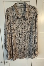 Mango Bluse Snakeprint