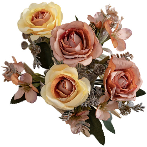 Künstlicher rosenstrauß - künstlicher,