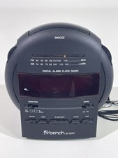Vintage Radiowecker Bench KH2287 schwarz Digital Alarm Clock Radio B