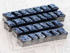 Alphabet Bleilettern Vintage Siegel Stempel Buchstabe Initial lettepress stamp.