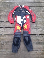 GERICKE PRO SPORTS LEATHER SUIT Vintage Motorradkombi Leder Jacke Hose