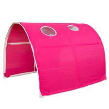 Tunnel für Hochbett Kinder Zelt Pink Bogen Spieltunnel Stockbett Homestyle4u