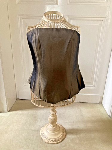 Vintage satin bustier korsage - satin,