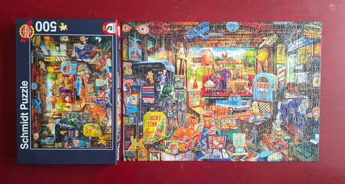 Puzzle garagen flohmarkt 500 - puzzle,