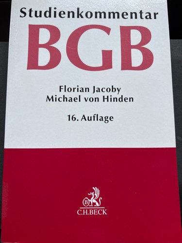 Studienkommentar bgb florian - studienkommentar, bgb,