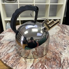 ALESSI Wasserkessel Teekessel Pfeifkessel Pfeiftopf Topf zum Wasserkochen 18/10