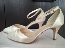 Brautschuh Rainbow Club Amanda, Ivory Satin, Größe 39