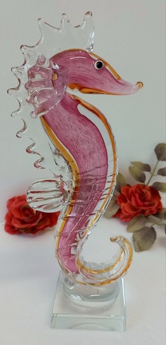 Seepferdchen glas figur - seepferdchen,