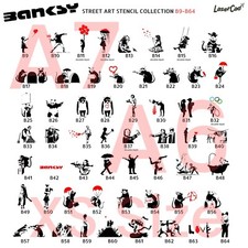 Schablonen BANKSY (Motive