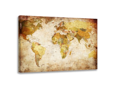 Bilder leinwand weltkarte 4139 - leinwand,
