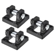 Pneumatische Luftzylinder Drehgelenk 3Pack Mounting Halterung Heckteil Schwarz