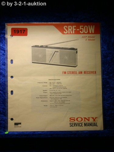 Sony service manual - srf, fm