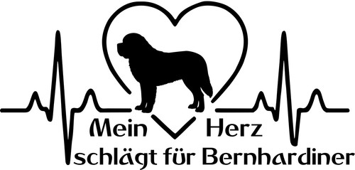 Bernhardiner autoaufkleber - bernhardiner,