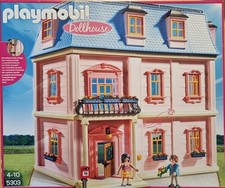 Playmobil 5303 Puppenhaus + 6453 extra Etage + 6455 Treppe, vollständig, OVP