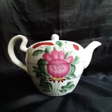 August Warnecke Porzellan Teekanne 0,7L - Dekor Ostfriesland Handgemalt - Top