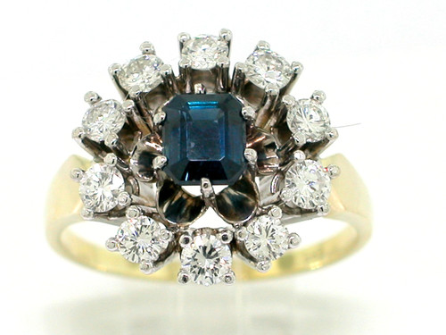 Saphir ring 585 gelbgold - saphir,