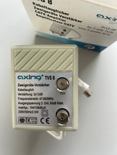 Axing TV8 - CATV-Verstärker - Zweigeräte-Verstärker kabeltauglich - 2x12dB - OVP
