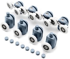 Duschkabinenrolle 24 mm 4x Obere 4x Untere Rolle Ersatzrollen für Duschkabine