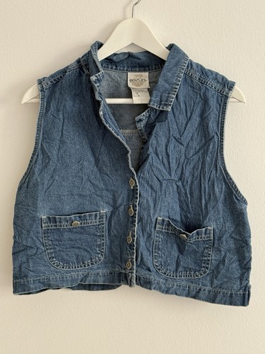 Vintage denim weste - denim, damen