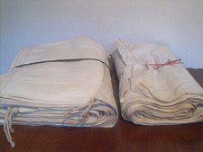 altes  Leinen 2 Ballen  Bauernleinen  handgewebt  10,3 +6,5Meter Breite 80cm