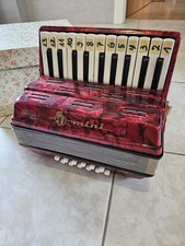 Mini Kinder Akkordeon Ziehharmonika Gürtel Box Vintage Retro Musikinstrument