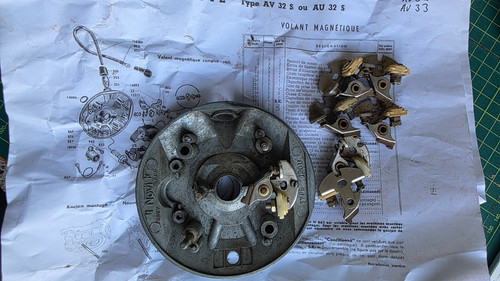Mobylette av32 au78 punkteset - au78,