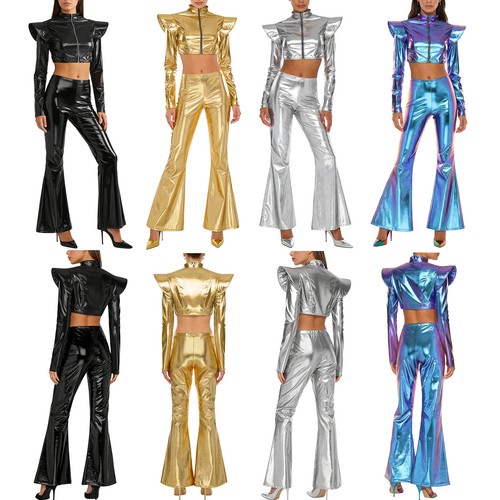 Damen metallic outfit - de,