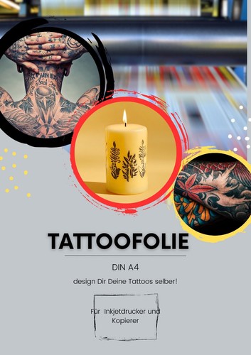Tattoo kerzen folie - +,