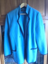 Trachtenjacke Trachten Janker Von Geiger Türkis Gr. 42 Schurwolle Sehr Gepflegt 