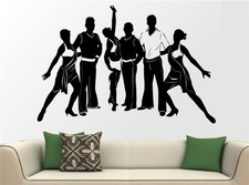 Wandtattoo Tanzen Tanzgruppe Dance Wandaufkleber Wandsticker Tanzschule LD19