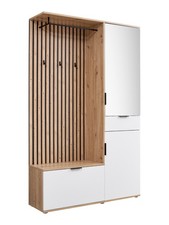 Kompaktgarderobe mit Spiegel