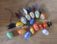 17 DDR Ostereier bemalt 