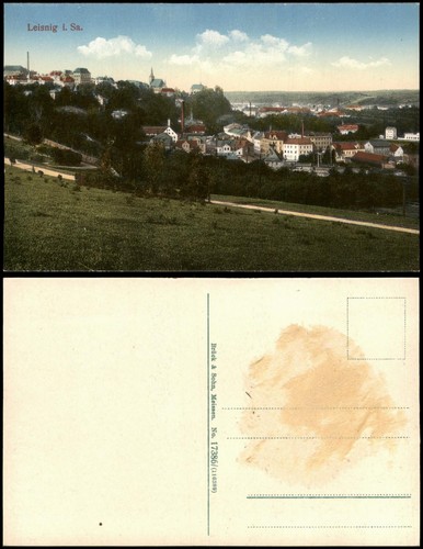 Ansichtskarte leisnig partie - leisnig,